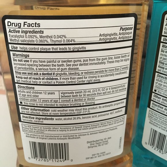 Lot of 4 Swan Antiseptic Mouth Rinse - Picture 11 of 11